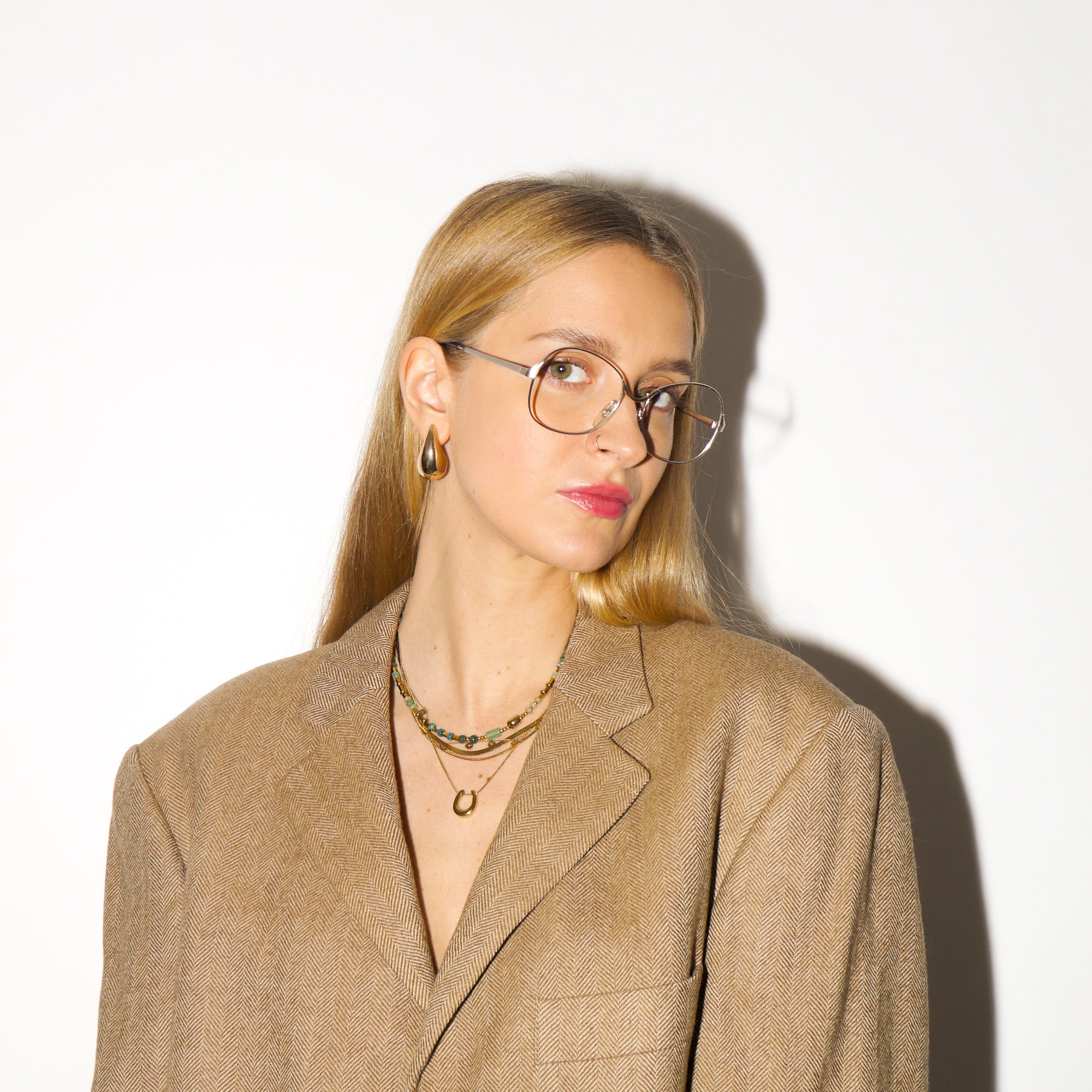 VINTAGE Optura ® premium silver eyeglasses 1970s | silver metal frames | retro glasses frames | oversize eyeglasses 52-16-125