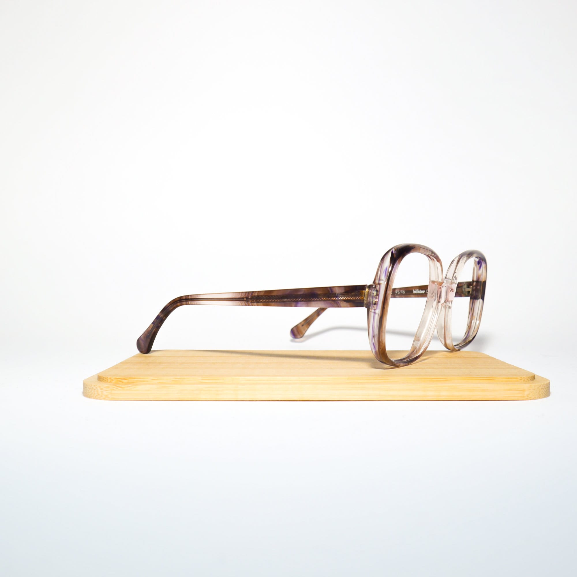 VINTAGE Böhler premium eyeglasses from 1970s | brown and clear  tortoiseshell plastic frames | retro glasses frames | oversize eyeglasses