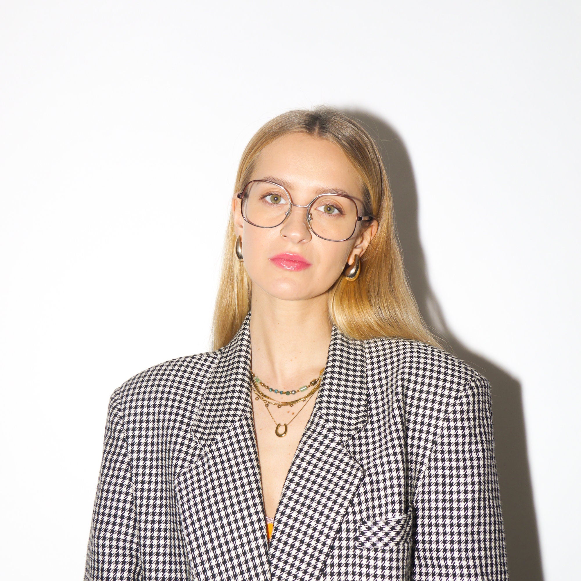 VINTAGE Böhler premium eyeglasses from 1970s | purple and silver ombre metal frames | retro glasses frames | oversize eyeglasses 52-18-125