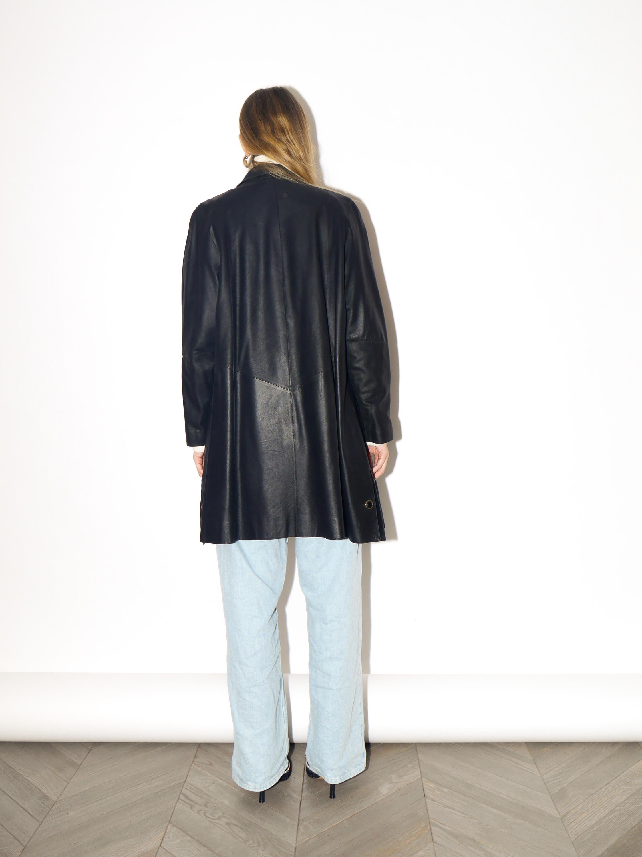 VINTAGE Black Leather Jacket from 1980s | Premium Leather | Von Holdt Collection